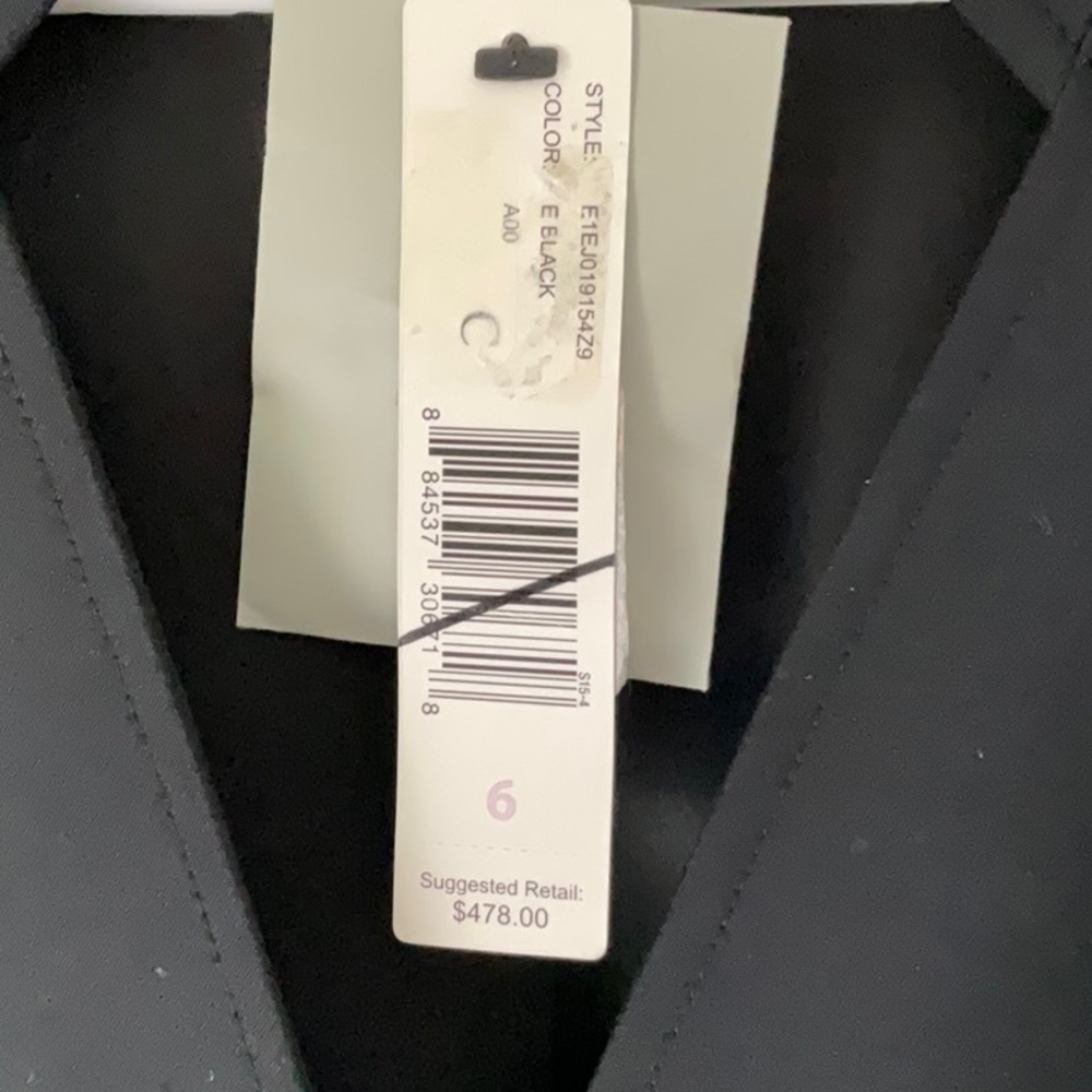 Ellen Tracy. Elegant women's jacket black mao  collar one button size 6 - Picture 6 of 8